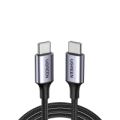 Ugreen USB 2.0 C to USB-C Round Cable Nickel Plating Aluminum Shell 1m - Black Gray