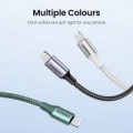 Ugreen USB-C to Lightning M/M Cable Aluminum Shell Braided 2m - Black