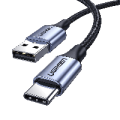 Ugreen USB-C Male to USB 2.0 Male Cable Aluminum Braid 3m - Space Gray