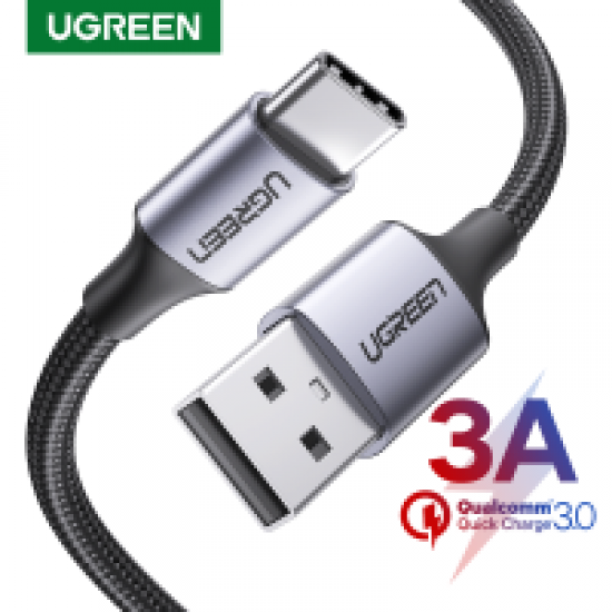 Ugreen USB-C Male to USB 2.0 Male Cable Aluminum Braid 3m - Space Gray