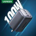 Ugreen Wall Charger GaN Fast Charger 100W UK - Space Gray