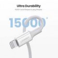 Ugreen USB-C to Lightning M/M Cable Rubber Shell 2m - White