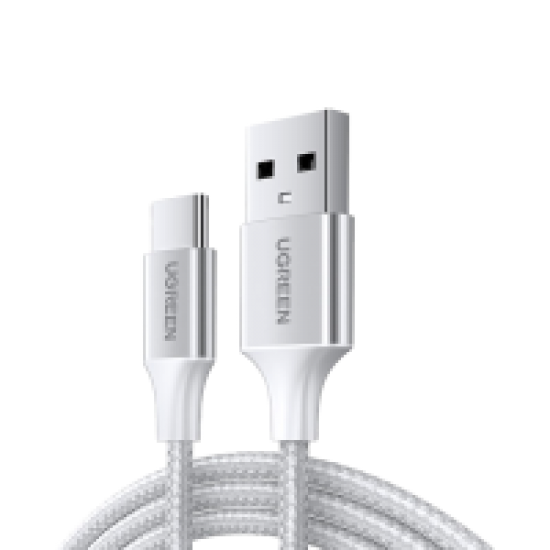 Ugreen USB-C Male to USB 2.0 Male Cable Aluminum Braid 3m - Silver