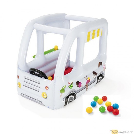 Bestway - Up in & Over Scoops\'n Smiles Ice Cream Truck Ball Pit