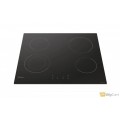 Candy built-in ceramic electric hob size 60 cm 4 eyes 9 power levels front touch control switches made in Italy model CH64CDC-19