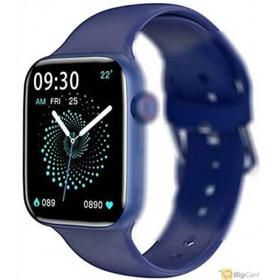 HW22 Pro Max Smart Watch Durable and Light Aluminum Case with Wireless Charging Blue