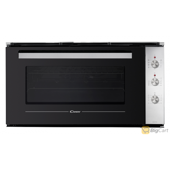Candy Built-In Electric Oven 90/48 cm 87 Liters Multifunction 3 Knobs Italy Inox - FCE943LX-19