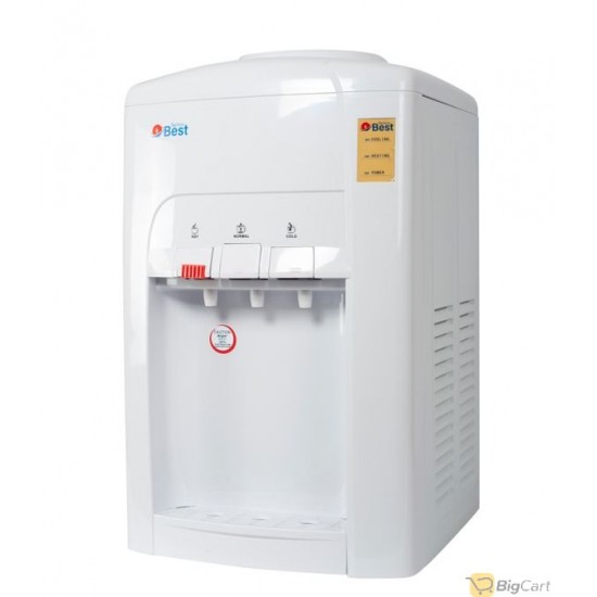 Techno Best tabletop water cooler with 3 taps, hot/normal/cold - white - BWD-003