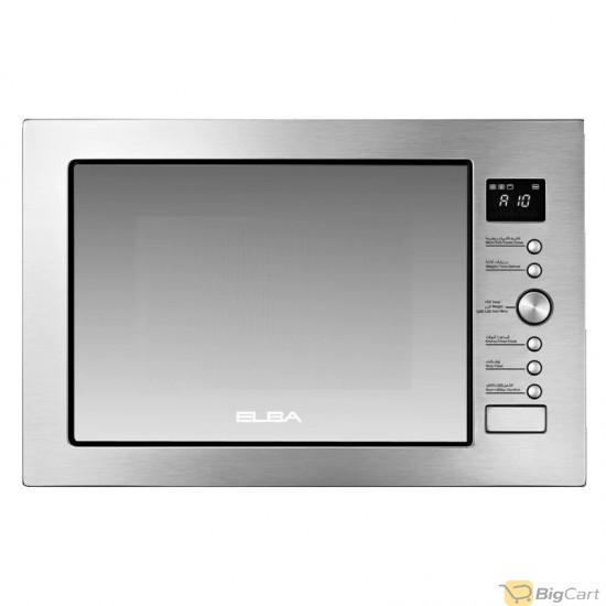 Elba built-in microwave, 34 litres, stainless steel, digital display - LUX34