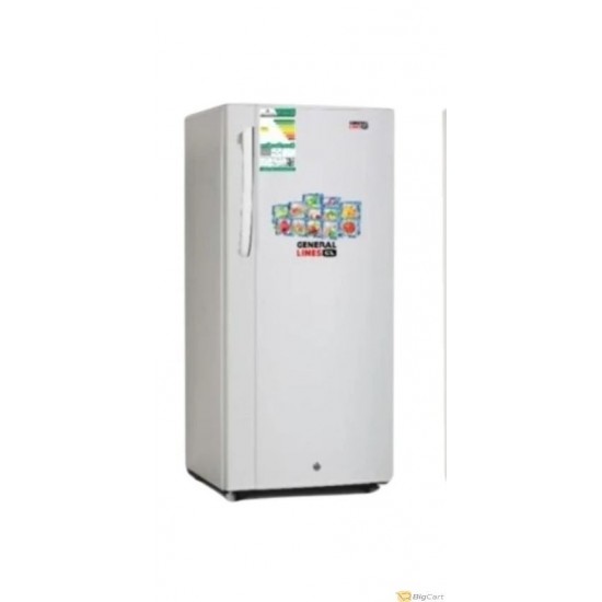 General Lines single door refrigerator 5.3 feet capacity white color -  GL163DF