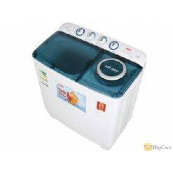  HAAM Twin Tub Washing Machine, 8 Kg, White - HWM8000-21N