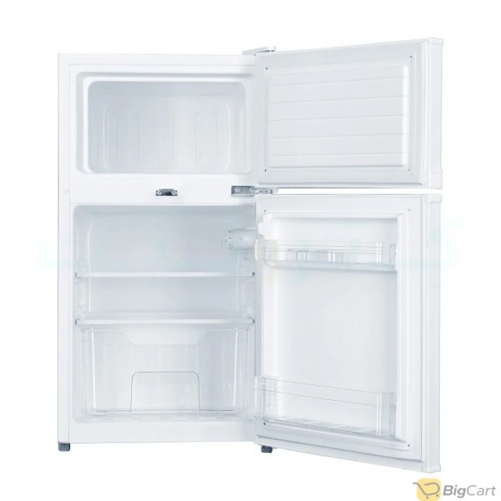 Justinghouse Double Door Refrigerator, 2.8 Feet Capacity - White JSRF-89D