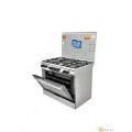 Fresh Gas Oven 5 Burners - 60*90 cm - Full Safety - Steel