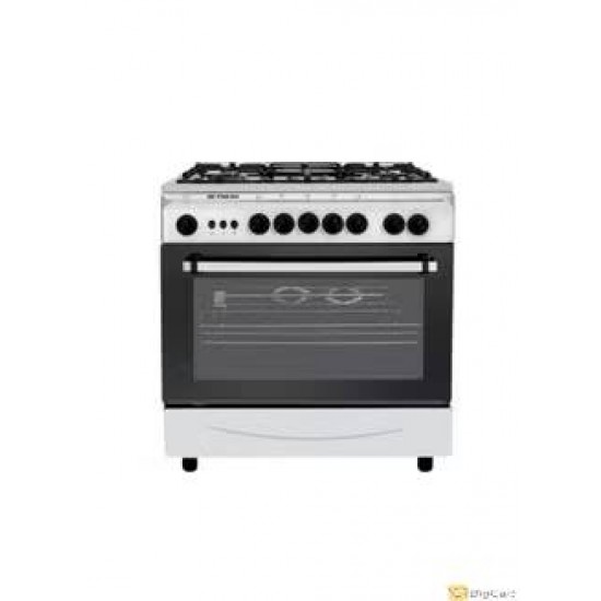 Fresh Gas Oven 5 Burners - 60*90 cm - Full Safety - Steel