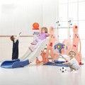 BABYLOVE 2 IN 1 SLIDE WITH SWING + BASKETBALL PINK 28-66-5031-25P