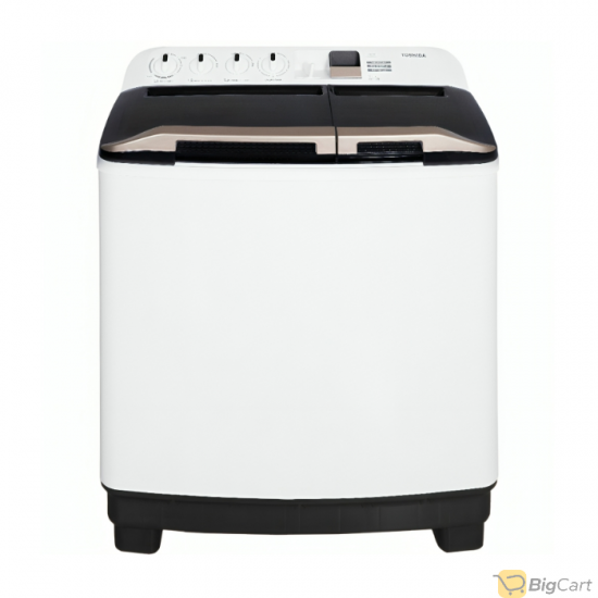 Toshiba twin tub washing machine, 10 kg - white - VH-K110WBB(WW)