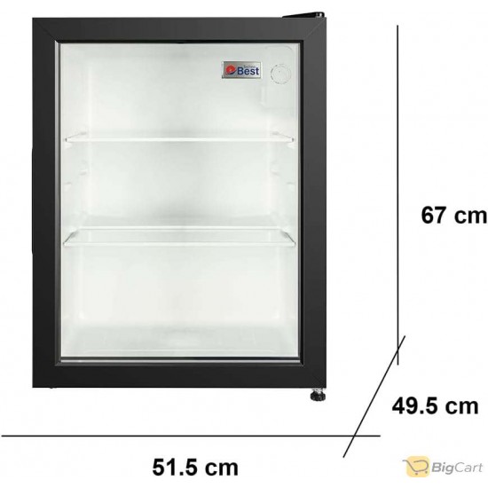 Technobest Display Refrigerator 76 Liters Black BRD-76L