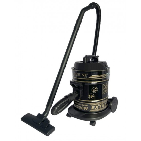 Rebune Vacuum Cleaner 18 Liter 2000 Watt Black RE-9-028