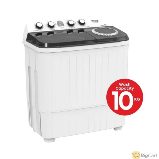 General Goldy washing machine, two tubs, 10 kg, GGWMTT-10WB