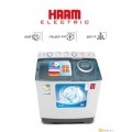  HAAM Twin Tub Washing Machine, 12 Kg, White - HWM12000-21N