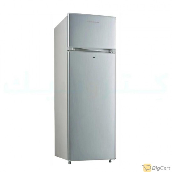 Justinghouse JSRF-255D double door refrigerator - silver - 235 litres