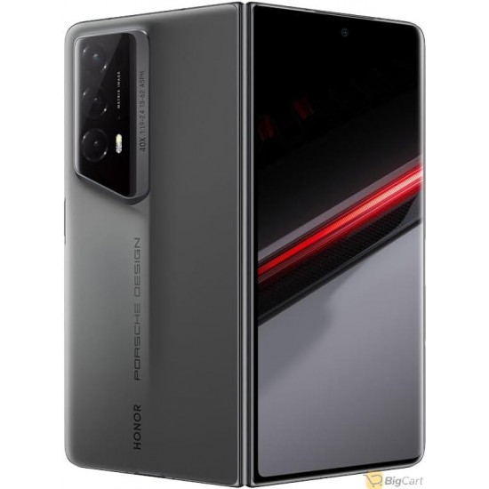 HONOR Porsche Design Magic V2 RSR 5G -Silver Ruby- VER-N49DP | 7.92'' foldable OLED screen | 1TB Storage + 16GB RAM | Snapdragon 8 Gen 2 | Dual-SIM Factory Unlocked Android 13 Smartphone