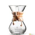 ابريق قهوة فئة كلاسيكية من كيميكس، مصنوع من الزجاج ويستخدم للسكب، سعة 6 اكواب
