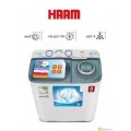  HAAM Twin Tub Washing Machine, 8 Kg, White - HWM8000-21N