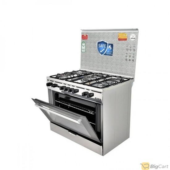 Ham oven, 5 burners, 60*90 steel, full safety, HM90GF-20