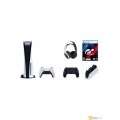 Sony PlayStation 5 Console With Wireless Controller And Gran Turismo 7 Standard Edition PS5 Combo Set