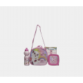 Back to school set bag Lulu Caty  6 items ( 16 Trolley Lunch bag Lunch box Water bottle Pencil case Name labels )