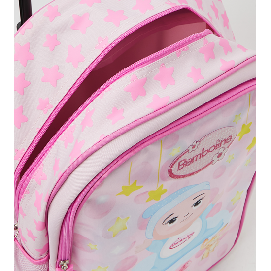 Back to school set bag BAMBOLINA 5 items ( 16  Trolley Lunch box Pencil Case Water Bottle Lunch bag )