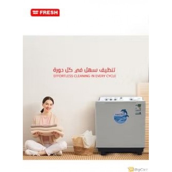 Fresh Twin Tub Washing Machine 12-kg - White