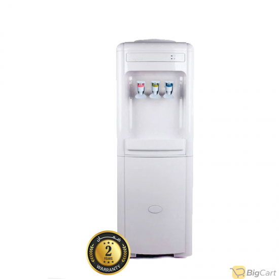 Dansat Water Cooler with 3 Nozzle Storage Unit Moderate-Cold-Hot White - DAN600WD