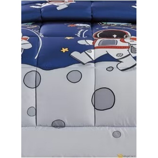 Elevate Kids' Bedrooms with our Reversible Cartoons Printed 3-Piece Comforter Set BKJH-10