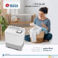 Techno Best Twin Tub Top Load Washing Machine 10 kg - White - BWS-010