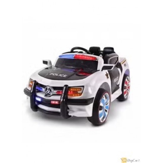 Ignite Adventure with the Kids Police Twin Motor Music Electric Ride-On Car SC7573