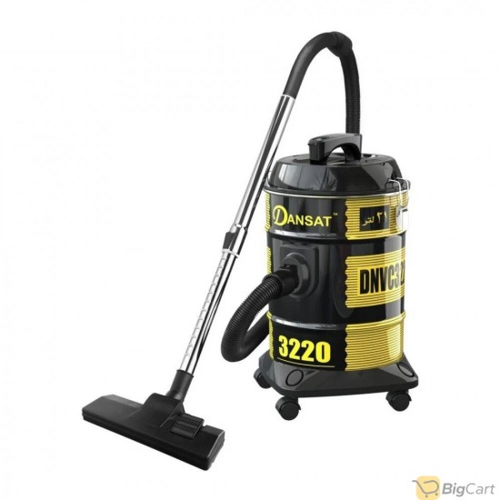 Dansat Vacuum Cleaner Barrel 21 Liter 1400 W Black Gold Model DNVC3200B