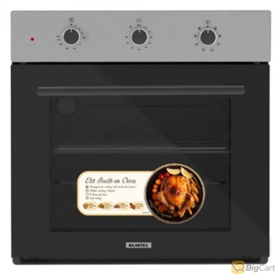 Cometel Built-in Electric Oven 56 Liters 1600 Watts with Fan Full - Black - Model B66-SF2