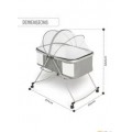 3-in-1 Baby Bed with Mosquito Net and Wheels – Comfortable and Versatile Baby Bed – HB400B