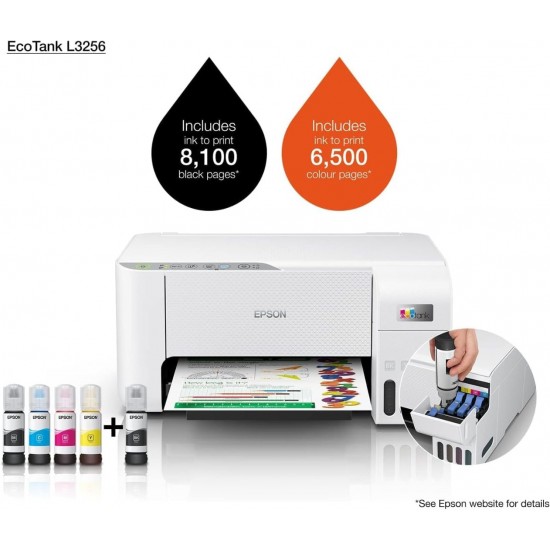 Epson Inkjet Printer  White Compact L3256