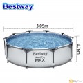 Bestway Steel Pro Frame Pool Set( Pool Filter Pump) 305X76Cm -26-56408