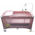 BABY LOVE PLAYPEN TWO LAYERS WITH TOYS 27-612P-PINK