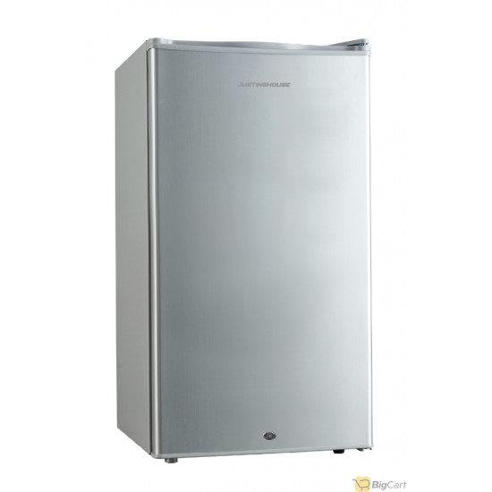 JUSTINGHOUSE Single Door Refrigerator, 86 Liters, Silver - JSRF-99D