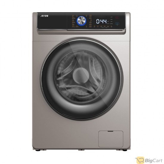 8/5 kg Front Load Washer and Dryer with 18 Programs, Silver Inverter Motor, 1400 RPM, from ARO - RO-09FWDTS