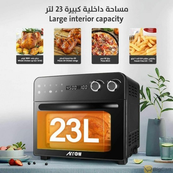 Arrow Air Fryer & Oven 23 Liter 1700 Watts Digital Touch - RO-25AFB