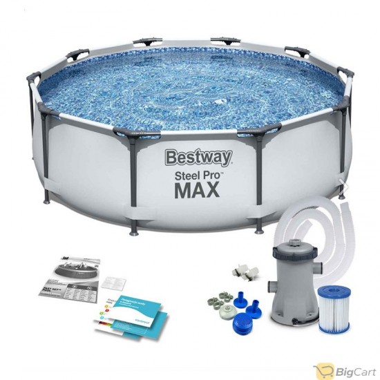 Bestway Steel Pro Frame Pool Set+Filter Pump 366X100Cm -26-56260