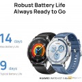 HUAWEI WATCH GT 5  46mm Smart Watch - Sharp Edge Design - Up to 14 Days Battery Life - Professional Sports - Health Tracking - iOS & Android + FreeBuds 5i Earphones & Strap Black - HUAWEI WATCH GT 5 46mm