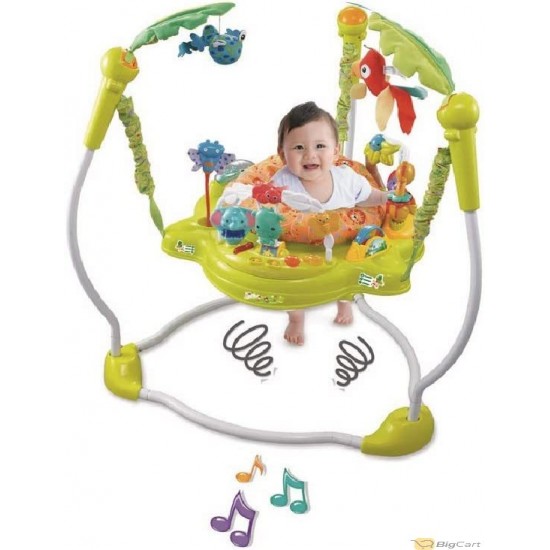 BABY LOVE HAPPY JUNGLE JUMPEROO BATTERIES INCLUDED- GREEN