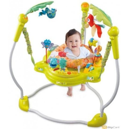 BABY LOVE HAPPY JUNGLE JUMPEROO BATTERIES INCLUDED- GREEN
